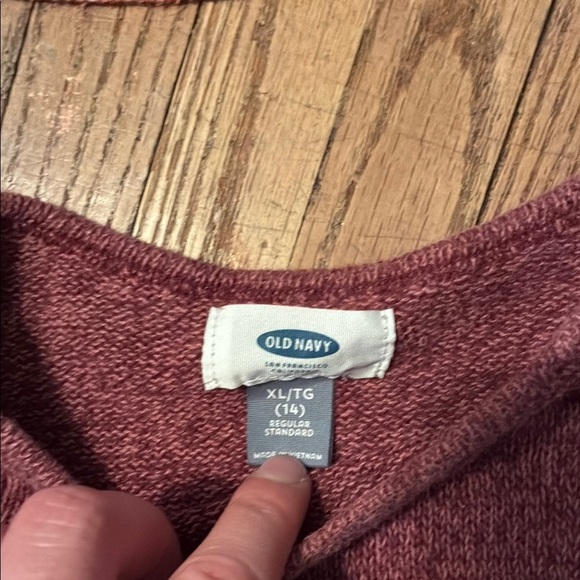 Old Navy Long Sleeve Tees in Pink and Burgundy - Picture 3 of 15